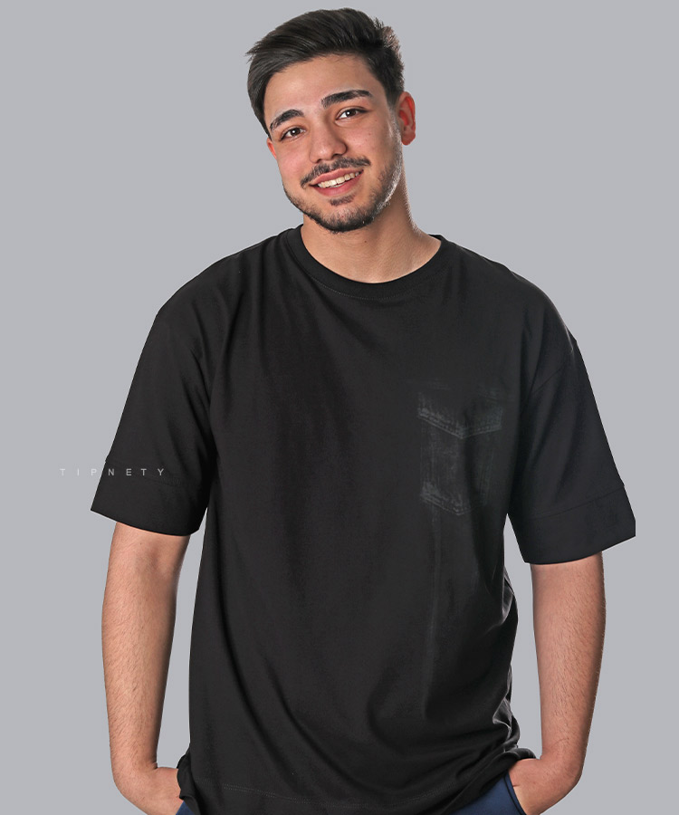 تیشرت لش طرح دار مردانه 1989