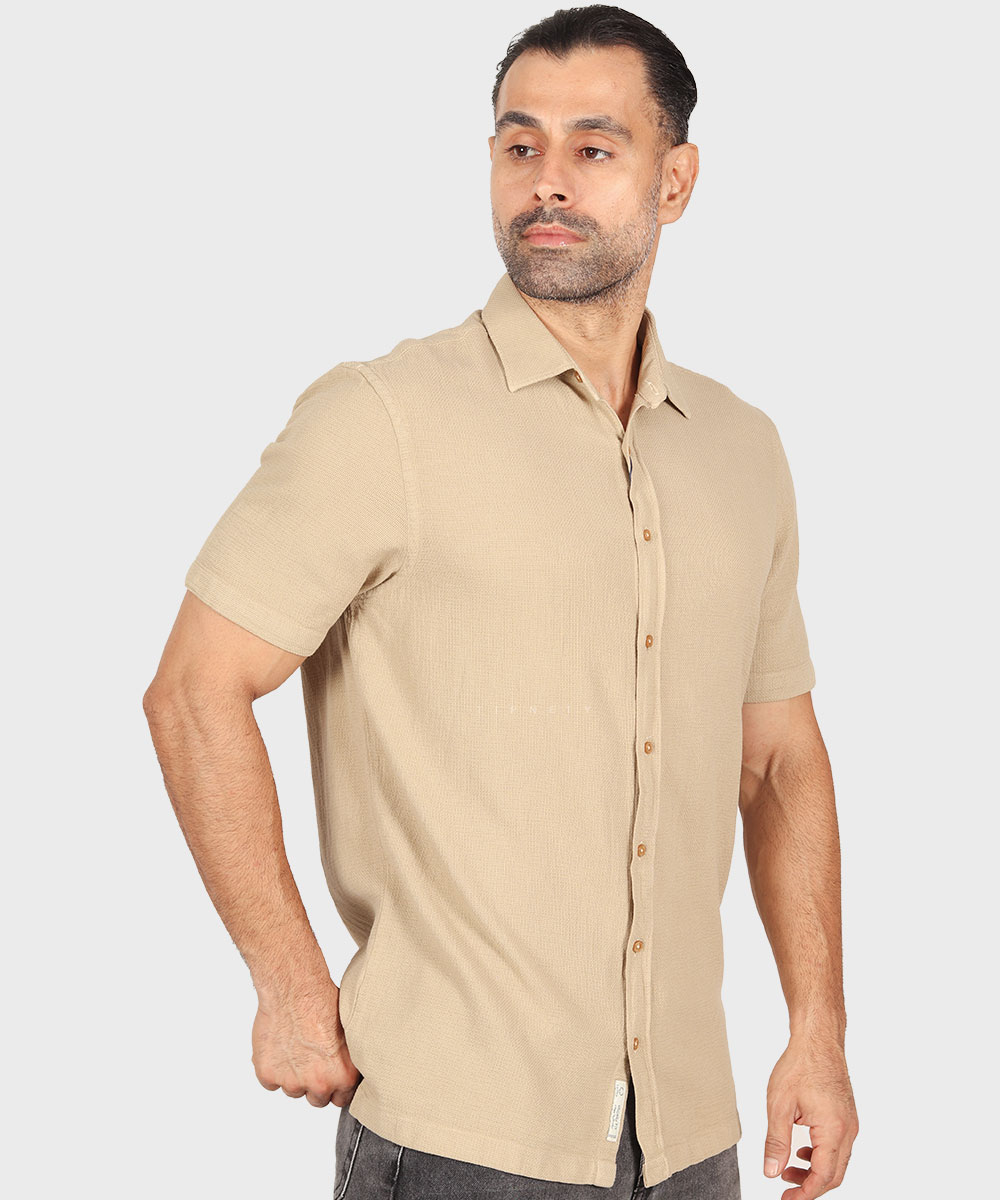                                     سفید آبی روشن لجنی مشکی کرم پیراهن آستین کوتاه فیت 5456  - تصویر 15