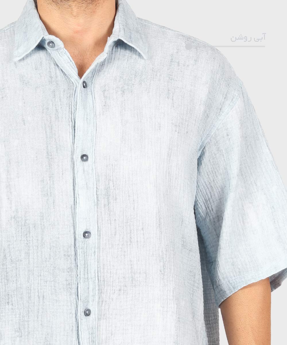                                     کرم خاکی آبی روشن سورمه ای قهوه ای مشکی لجنی پیراهن لش 2683  - تصویر 12