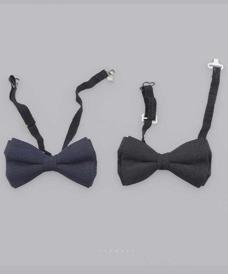 پاپیون مردانه مشکی و سورمه ای 7003