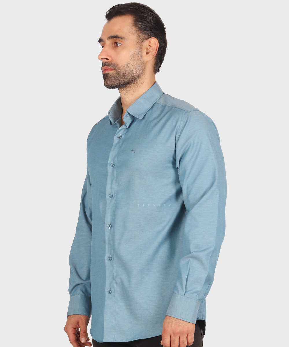                   مشکی سفید لجنی یشمی شیری فیروزه ای آبی تیره آبی روشن زرشکی سورمه ای طوسی روشن کله غازی سبز پیراهن آستین بلند فیت 0387  - تصویر 15