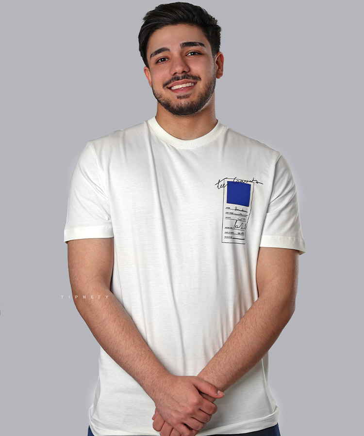 تیشرت طرح دار مردانه 1977