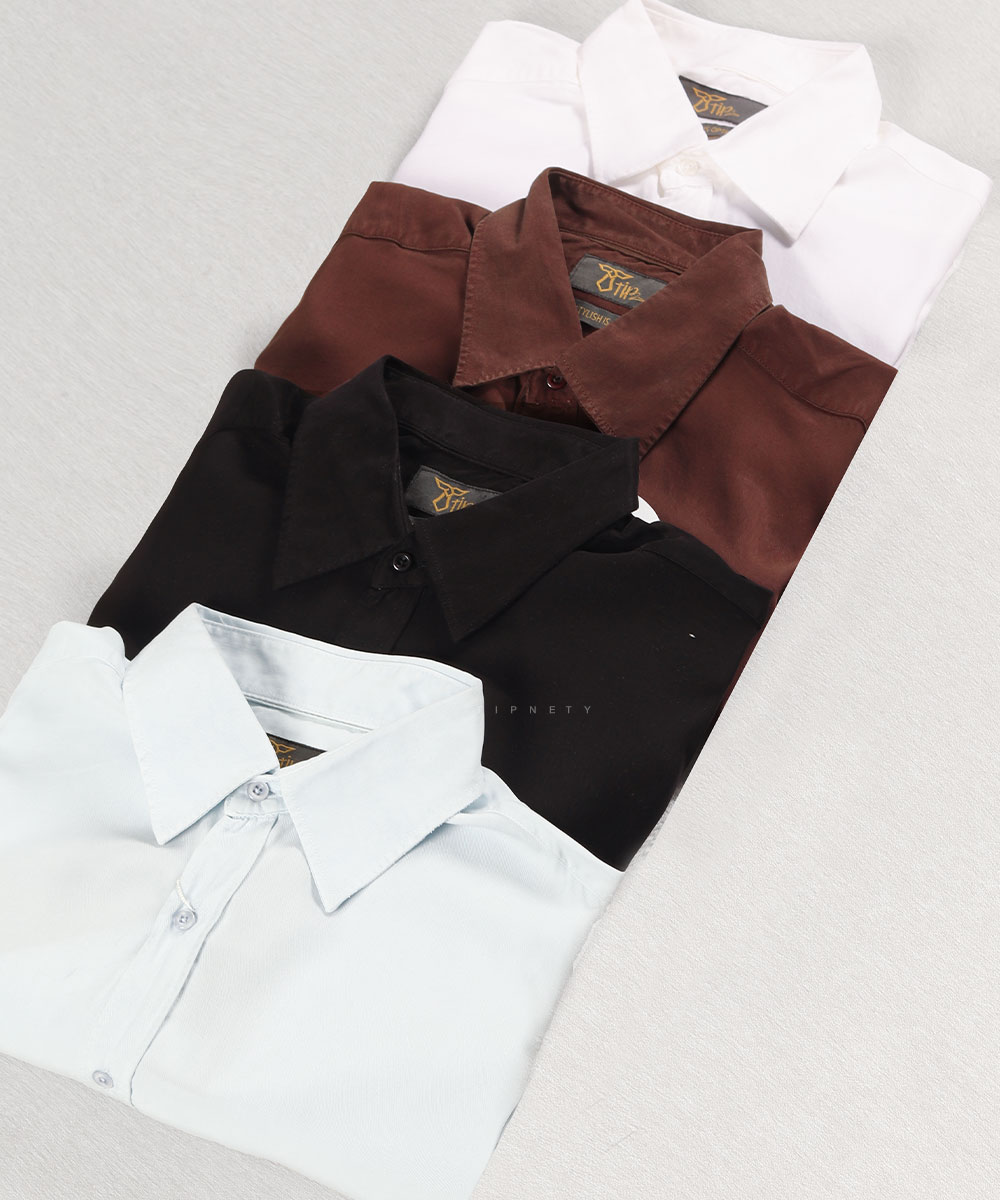 پیراهن مردانه میلانو و ساده برند تیپ نتی 3970