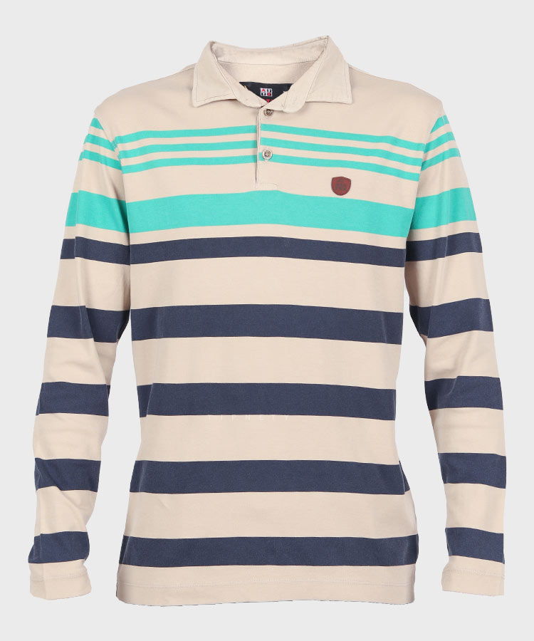 تیشرت یقه دار مردانه آستین بلند 1398