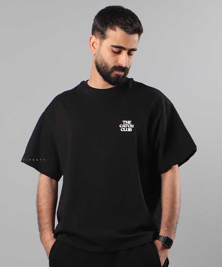 تیشرت لش مشکی و سفید برند Catch کد 0972