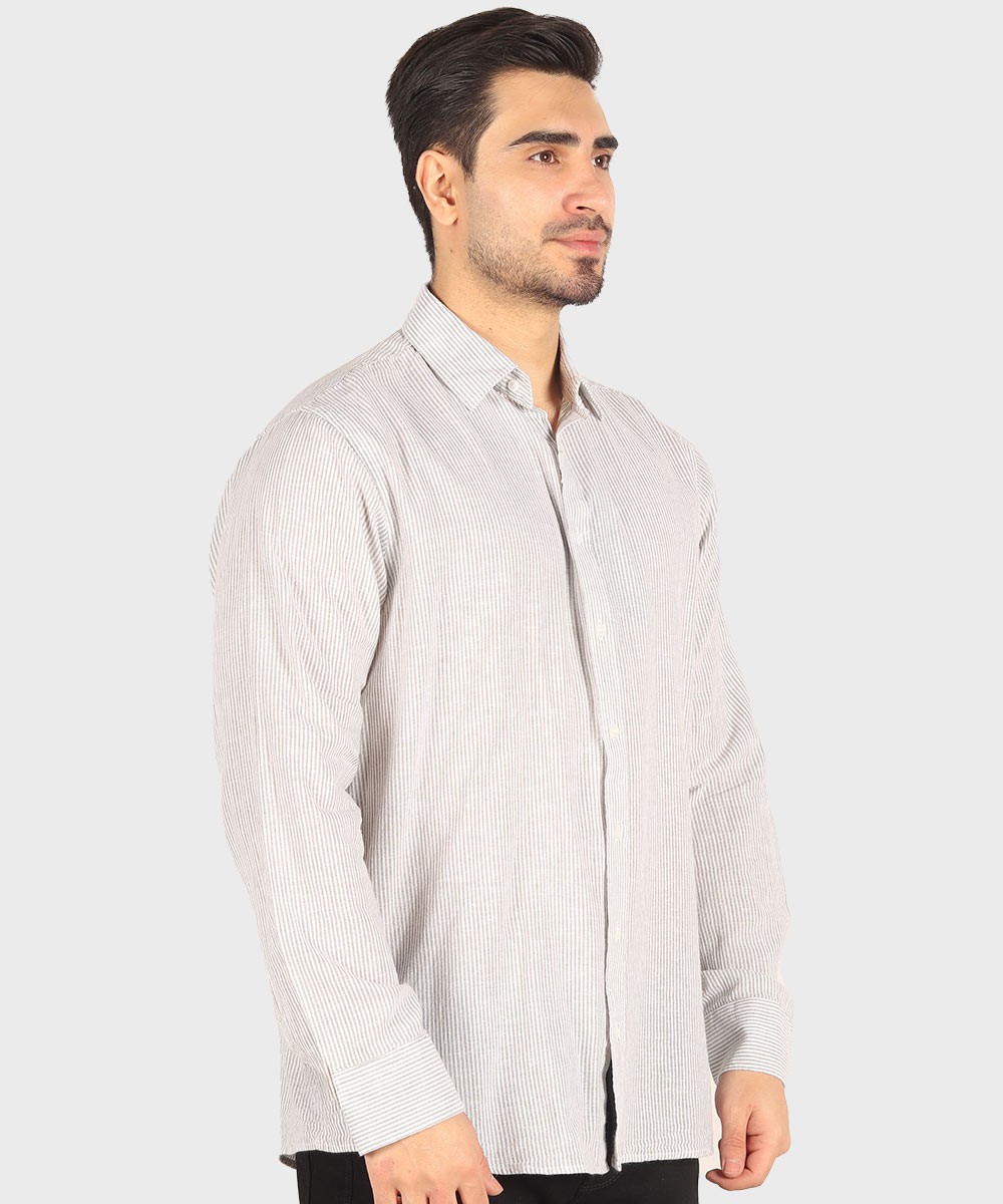           آبی روشن سبز قهوه ای آبی تیره پیراهن آستین بلند فیت 5509  - تصویر 16