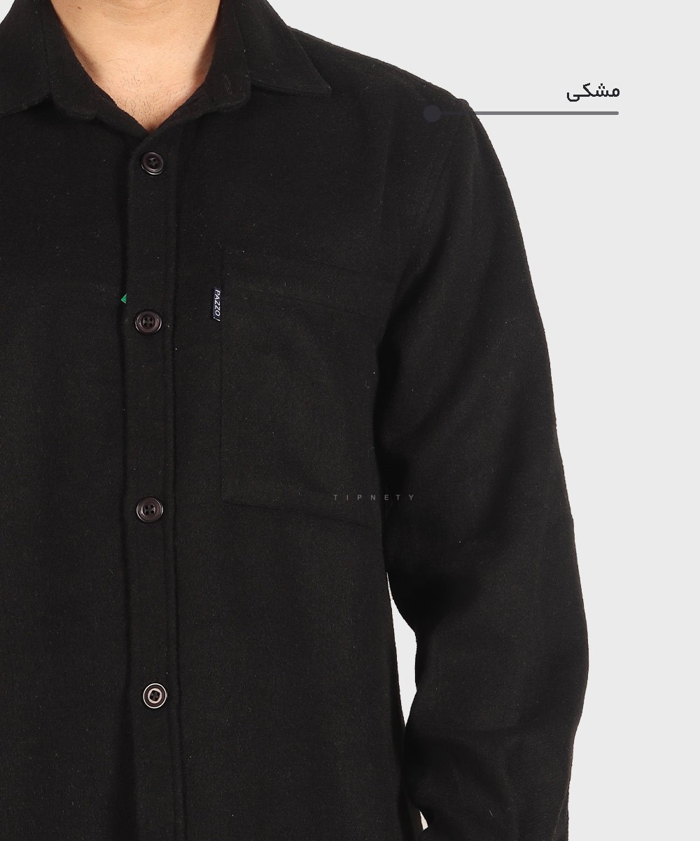                     قهوه ای دودی طوسی مشکی پاییزه پیراهن 0964  - تصویر 5