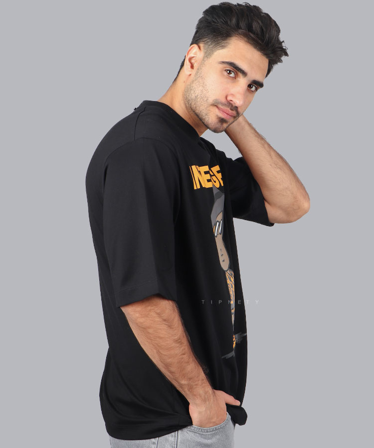                                                                                       استخوانی مشکی تیشرت لش 1335  - تصویر 4