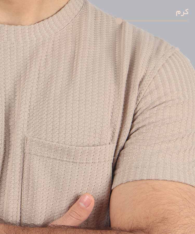                                                                         کرم مشکی سفید تیشرت لش 2247  - تصویر 4