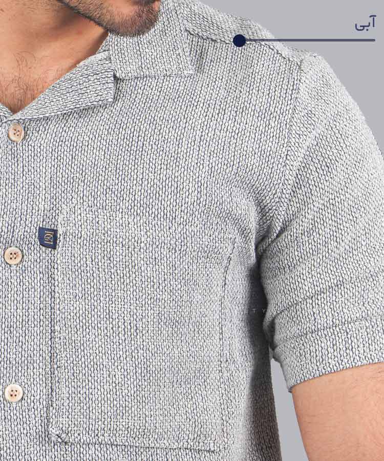                                                                                                   طوسی روشن مشکی سبز آبی شیری کرم پیراهن یقه انگلیسی 2044  - تصویر 6