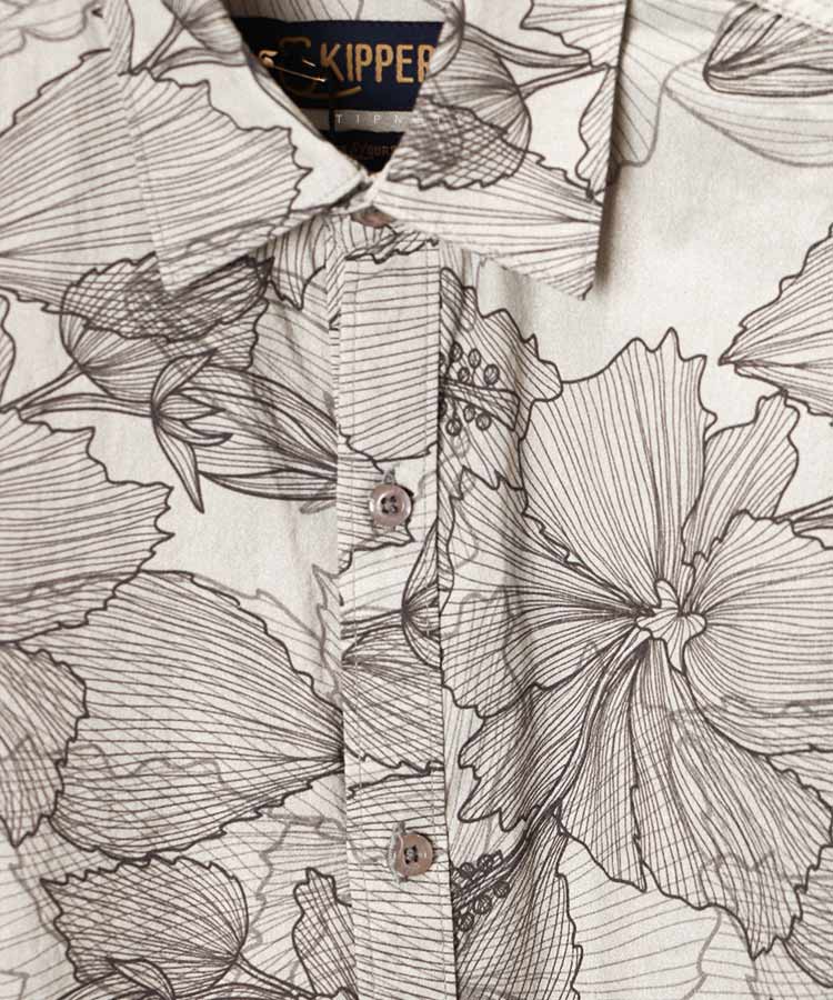                                         طوسی کرم دودی ذغالی پیراهن آستین کوتاه فیت 2422  - تصویر 7