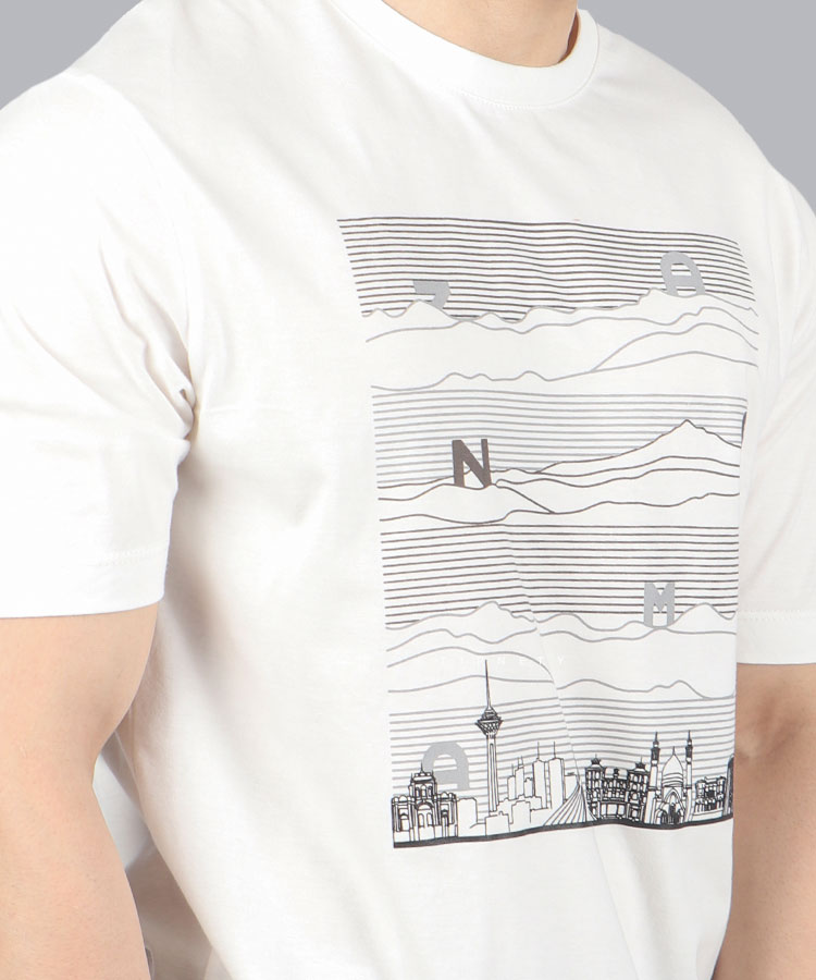                                                                                                                                                                 صدری طوسی مشکی سفید تیشرت چاپی 1407  - تصویر 8