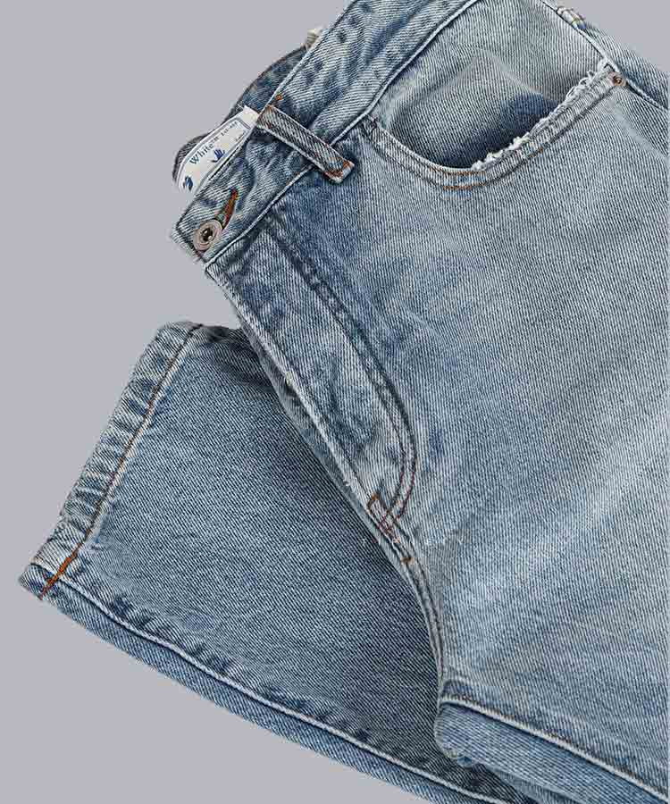 شلوار جین ریلکس وینتیج مردانه آبی روشن 5005