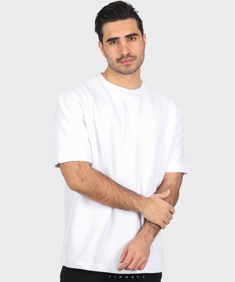 تیشرت لش ساده سفید و مشکی 1499