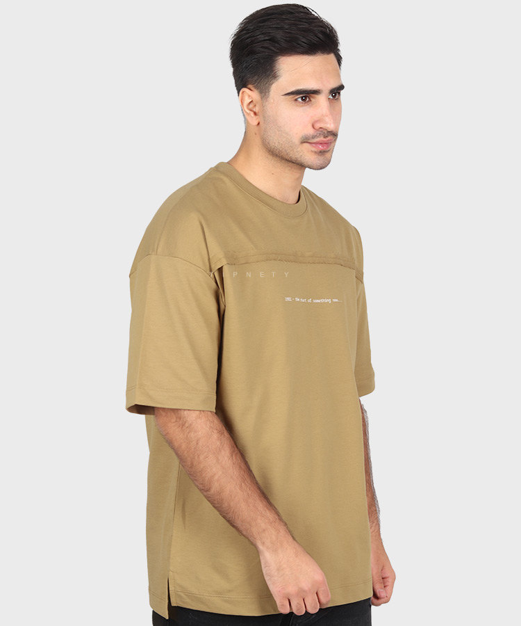                               مشکی صدری خاکی استخوانی تیشرت لش 1621  - تصویر 5