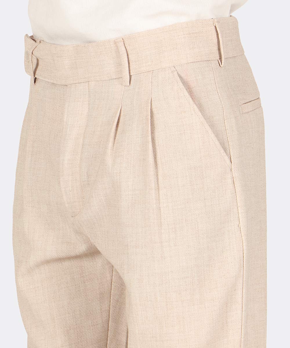                                         مشکی سورمه ای استخوانی کرم سبز شلوار پارچه ای مام استایل 0922  - تصویر 11