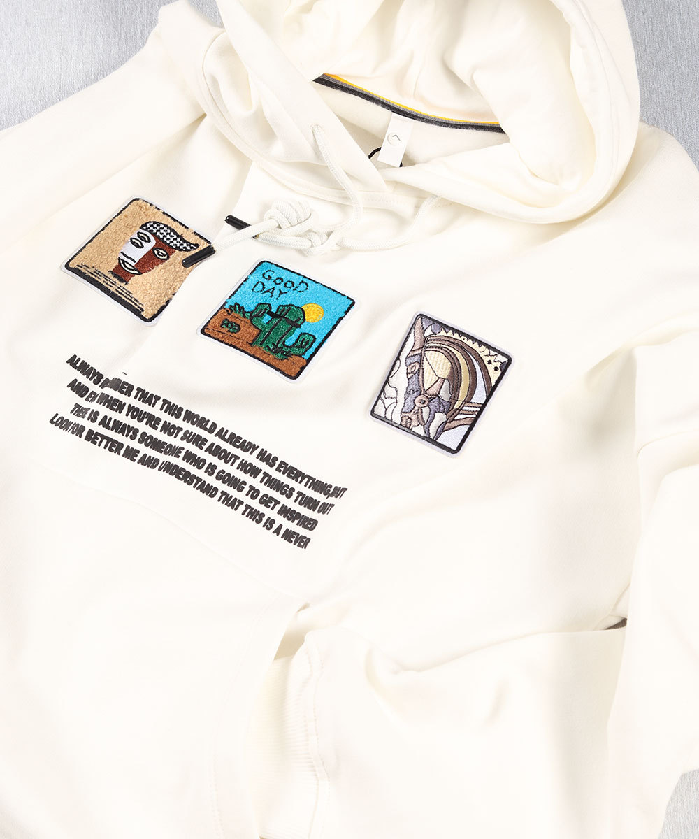 هودی سفید طرحدار اسپرت 1765